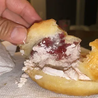 Strawberry short cake donut