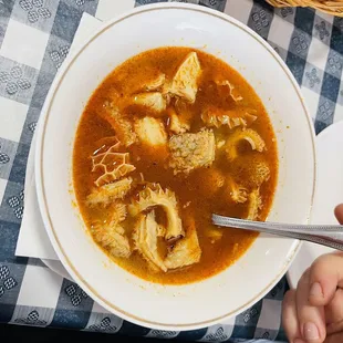  a bowl of soup