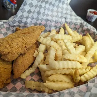 Chicken fingers kids meal