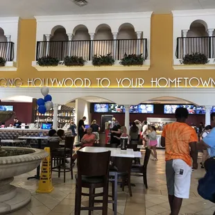 Lobby and concession area