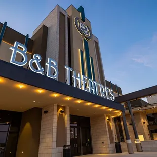Exterior Front Entrance at night