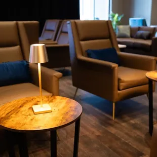 Indoor Sterling&apos;s lounge seating area