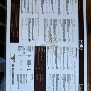 Menu as of 3/2/2024.