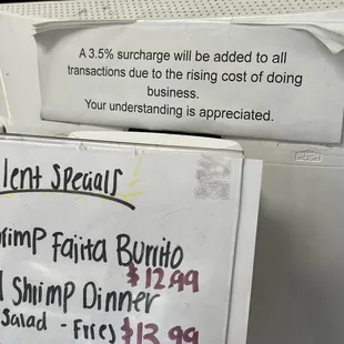 Surcharge?  Never again