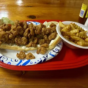 Overstuffed Shrimp Poboy