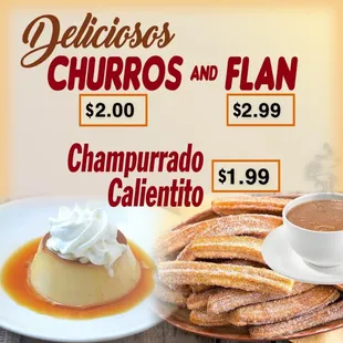 churros and flan