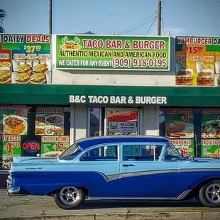 A great looking 1957 Ford Fairlane 300 seen at B&amp;C Taco Bar and Burger in Yucaipa,Cal.