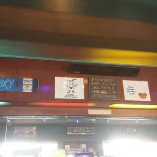 ows signs on the wall