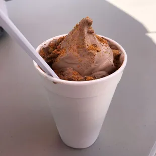 Chocolate butterfinger glacier.