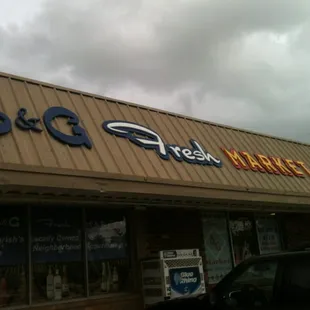 the front of the store