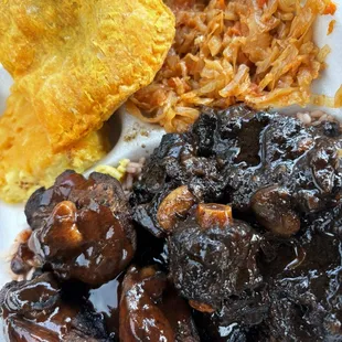 Large Jerk Chicken 7. Large Oxtails half and half