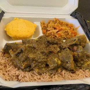 a tray of food