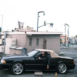 a man sitting in a car