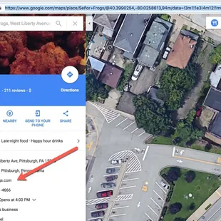 the location of the restaurant