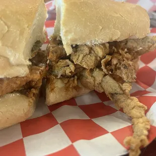 One of the best soft shell crab po boys I've ever eaten.