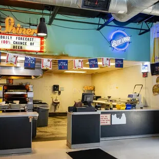 the inside of the restaurant