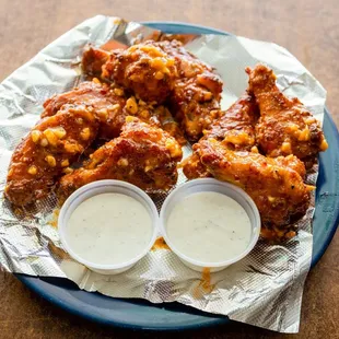 chicken wings with ranch dressing