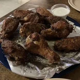 Cracked Black Pepper and Sea Salt Wings