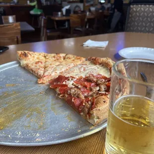 Pizza and beer