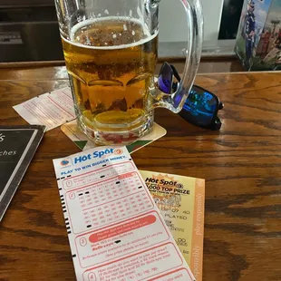 Hot Spot lotto and ice cold beer