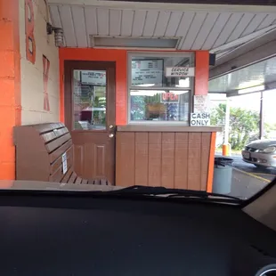 the front of a restaurant