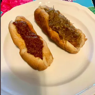 coney &amp; kraut dogs