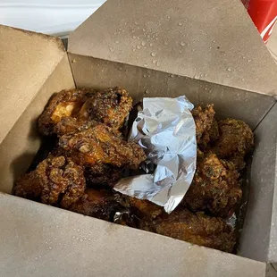 a box of fried chicken