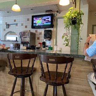 a man sitting at the bar