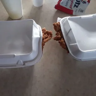 Intially i thought that maybe the sandwich wasnt centered in the box and that is why it was sticking out.  I was wrong!!