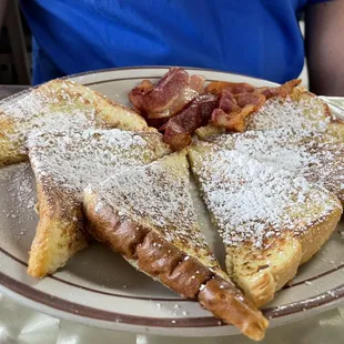 French toast and bacon