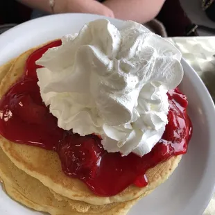 Strawberry pancakes