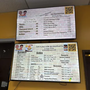 Menu inside