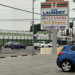 B&amp;R Burger Sign from the corner