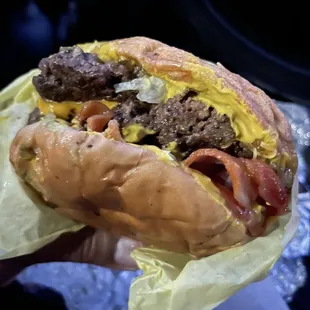 Jr. B&amp;R Burger with bacon