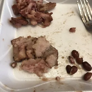 Here is all the fat that I had to take off the tails...