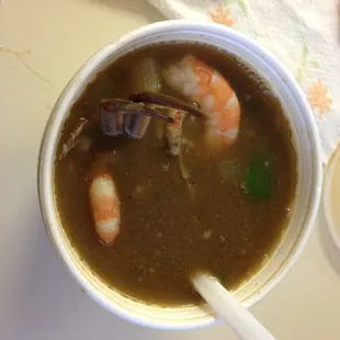 Amazing seafood gumbo.
