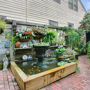 Koi Pond &amp; Fountains in the Front Courtyard