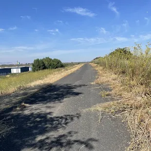 Farther on the walkway you can see the mountains in the distance