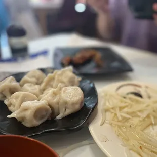 Dumplings, not bad! I believe they were Beef dumplings