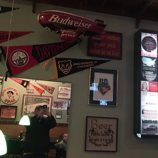 The addition of the Ohio Dominican University pennant is a welcomed improvement.