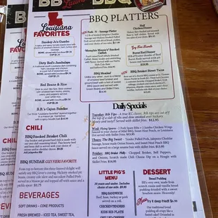 sushi and sashimi, menu