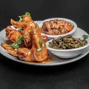 food, chicken wings and fried chicken