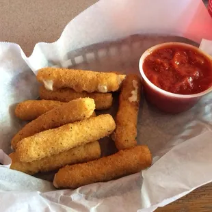 Mozz stix. Kinda blah.