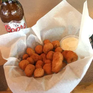 Fried Okra (Lunch appetizer)...pretty good!