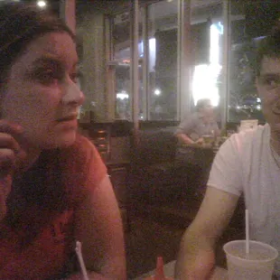 FYI - Daniel isn&apos;t glaring at the waitress. That&apos;s just how he looks at people.