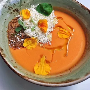 Our Homemade Gazpacho, a crowd favorite!