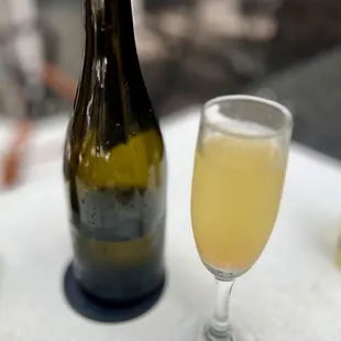 Mimosa - choice of passion fruit, guava or peach mixers