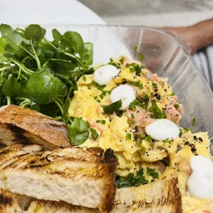 Smoked Salmon Scramble