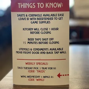 Things to know.