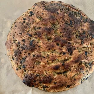 a close up of a pizza